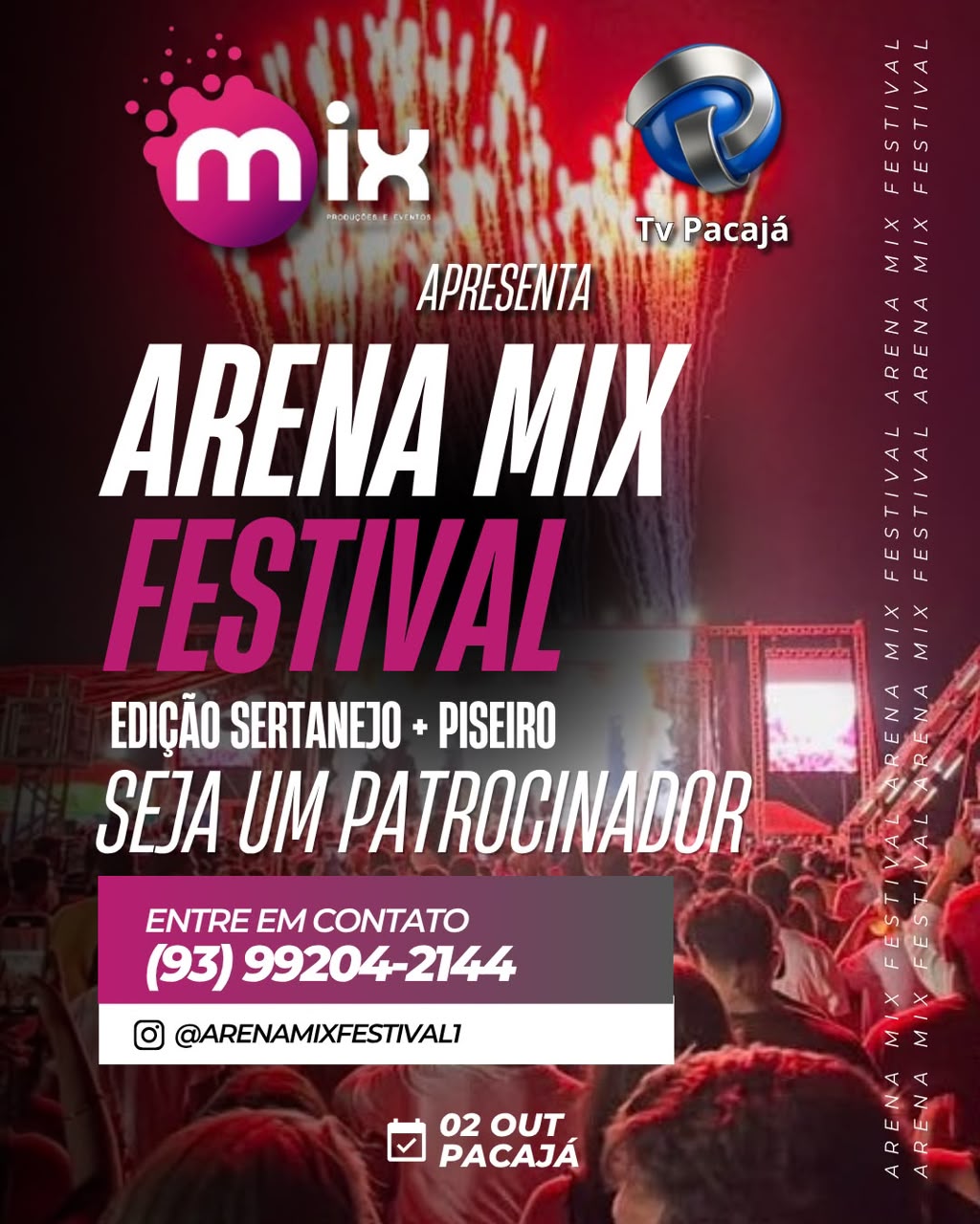 Cartaz oficial do Arena MIX Festival